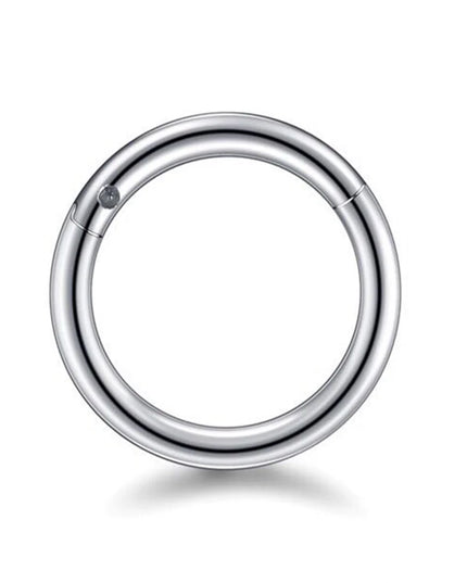 Surgical Steel Nose Rings Septum Piercing Earrings Hinged Segment Clicker Hoop Lip Nipple Ear Cartilage Helix Perforated Jewelry