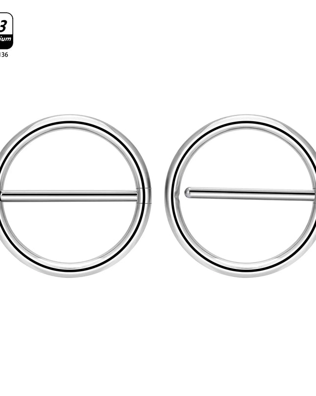 1/10pcs G23 Titanium Piercing Nipple Piercing Breast Ring Minimalist for Women Round Geometric Nipple Ring Body Piercing Jewelry