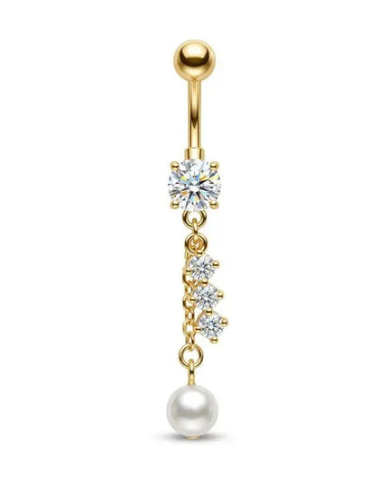 Crystal Pendant Belly Button Ring For Women Star Zircon Navel Ring Jewelry Pentagram Belly Ring Sexy Body Piercing Jewelry