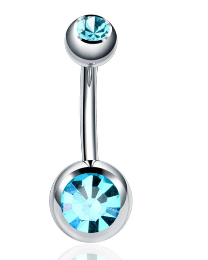 1PC Stainless Steel Belly Button Piercing Body Jewelry Women Cubic Zirconia Drop Dangle Earring Navel Piercing ombligo