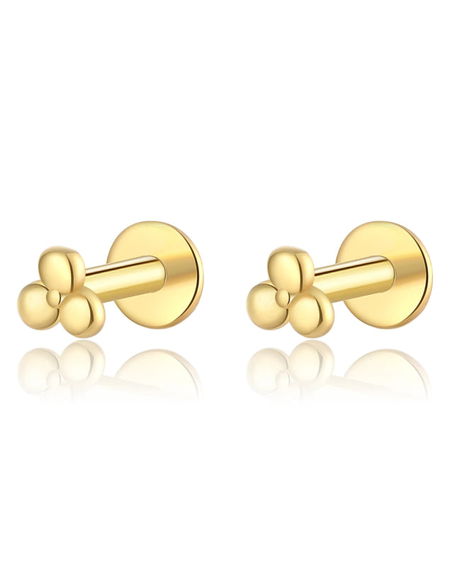 ANDYWEN 925 Sterling Silver 6mm Proud Milky Way  Queen Flash Baby Angel Piercing Screw Pendientes Stud Earring Women Clips Jewel