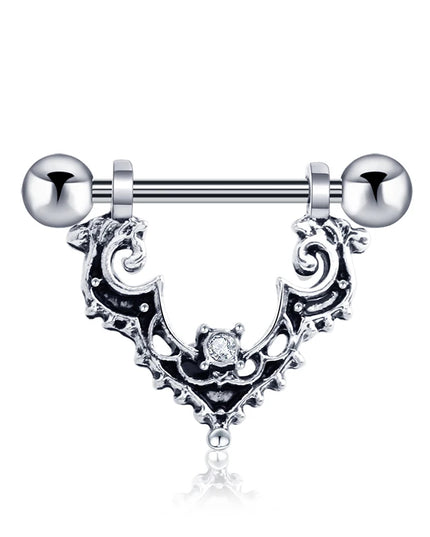 1 Pair Heart Barbell Nipple Ring Piercing Helix Piercing Sexy Nipple Jewelry High Quality Zircon Nipple Rings For Women Oreja