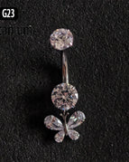 Titanium button ring / Navel & Bell Button Rings / 14G 1.6X10mm|body