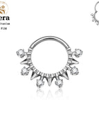 Silver Color 2 / Nose Rings & Studs / China Mainland|16G 1.2x8mm|Face|Round