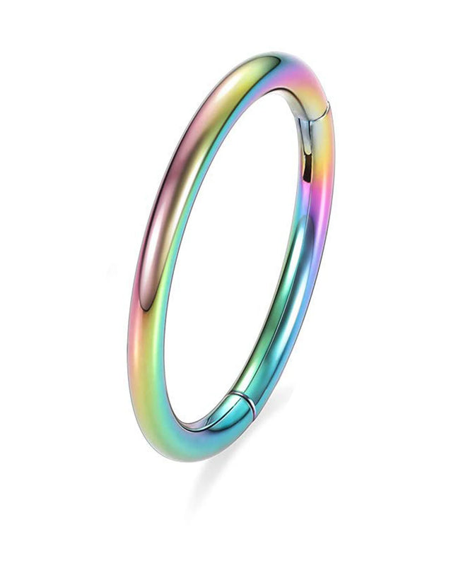 Hinged Nose Ring Hoop Septum Hoop  Ring Tragus Rook Ring Piercing Jewelry Lip Labret Ring Clicker Cartilage Earrings Women Gift