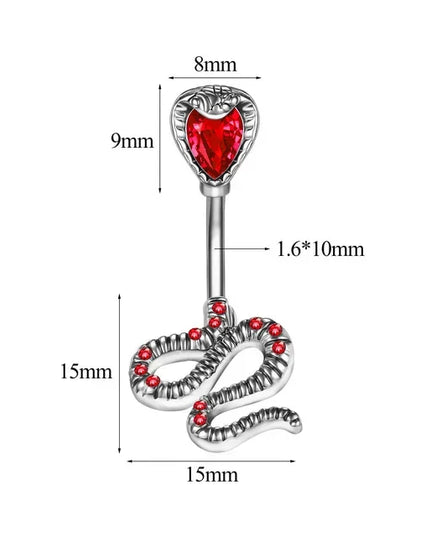1PCS Bat Belly Button Piercing Jewelry 14G Claw Belly Ring Body Piercing Bee Navel Piercing Heart Belly Bars Piercings Ombligo