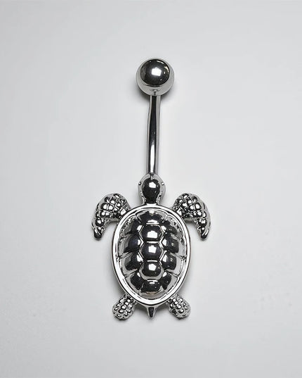 Retro Sea Turtles Belly Button Nail Rings Stainless Steel Anti Allergy For Women Belly Piercing Jewelry Gift