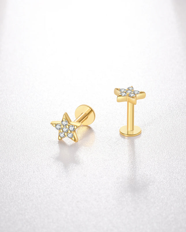 ANDYWEN 925 Sterling Silver 6mm Proud Milky Way  Queen Flash Baby Angel Piercing Screw Pendientes Stud Earring Women Clips Jewel