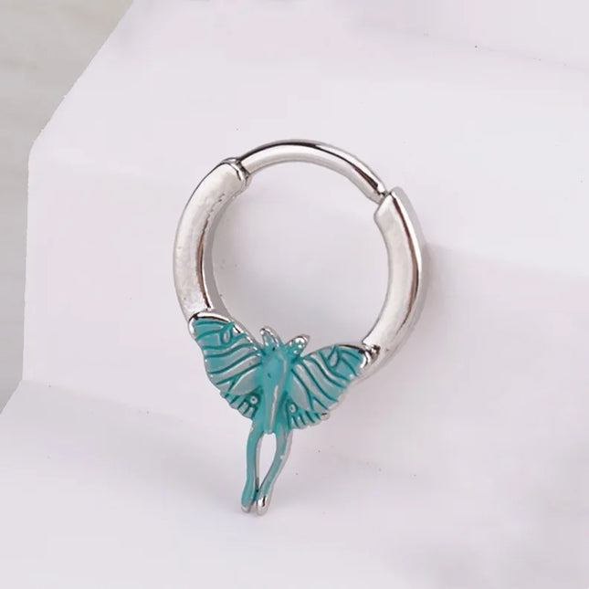 Heart Pearl Nose Rings Pointed Cone Love Lip Pierced Horseshoe Ring Skull Butterfly Nose Septum Piercing Earrings Tragus Jewelry