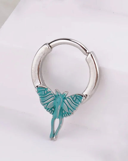 Heart Pearl Nose Rings Pointed Cone Love Lip Pierced Horseshoe Ring Skull Butterfly Nose Septum Piercing Earrings Tragus Jewelry