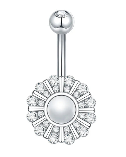  1pc Belly Button Piercing for Women Zircon Moon Butterfly Belly Button Ring Cartilage Navel Earring Jewelry Piercing ombligo