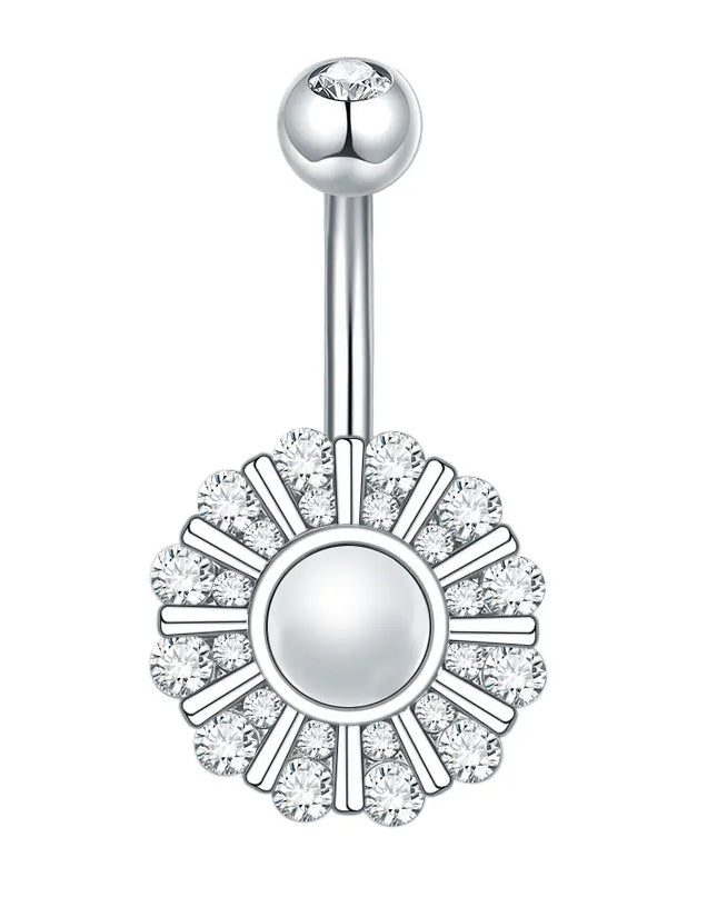  1pc Belly Button Piercing for Women Zircon Moon Butterfly Belly Button Ring Cartilage Navel Earring Jewelry Piercing ombligo