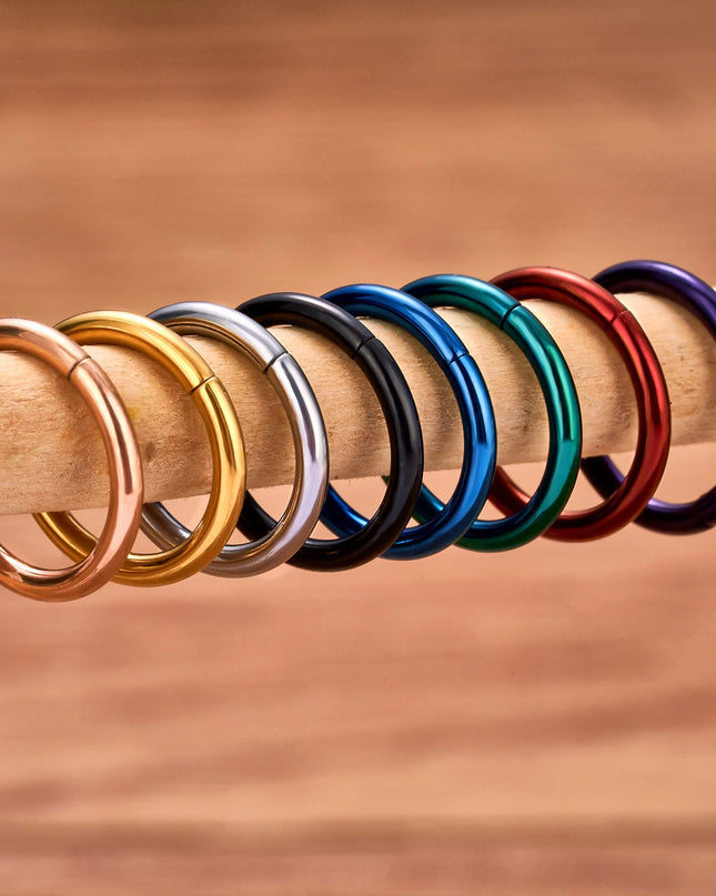 Nose Rings G23 Titanium Lip Ring For Women And Men Piercing Jewelry Hoop Earrings Mixed Color Body Clips Hinged