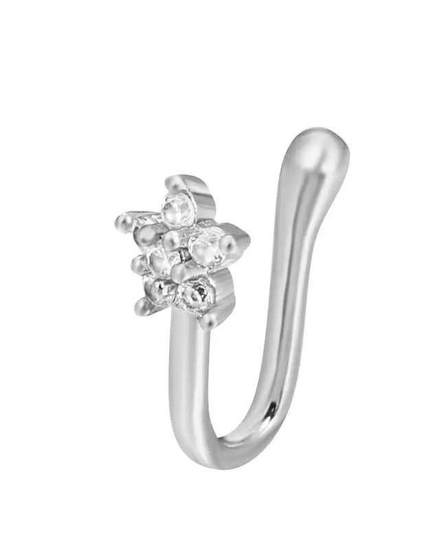 Men Women Nose Ring Clip Fake Septum Piering Rock Hip Hoop Punk Stainless Steel Body Jewelry Non Perforation Nose Clip Ring 2026