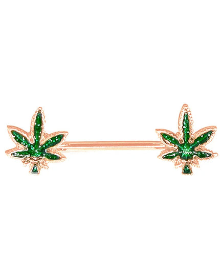 Jewelry Sexy Crystal Leaf Nipple Bar Rings Nipple Ring Barbell Body Piercing Fashion Accessory