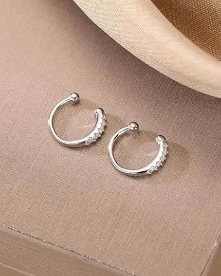 Non Piercing Nose Ring Cuff Sparkling Cubic Zirconia 2 Color Options Lightweight Comfortable Nose Jewelry for Concert Outfits