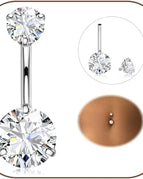 Round / Navel & Bell Button Rings / Bar Length-8mm|body