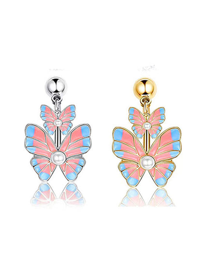 Pink Crystal Pendant Belly Button Rings For Women Stainless Steel Navel Piercing Jewelry Rabbit Heart Bear Butterfly Belly Rings