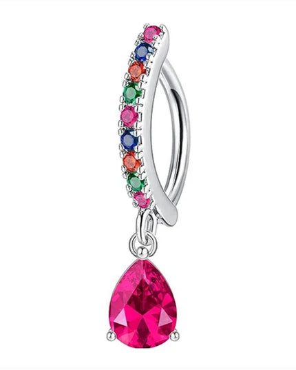 1PCS Heart Crystal Belly Button Rings For Women Fashion Reverse Belly Piercing Buckle Butterfly Navel Barbell Body Jewelry Gift