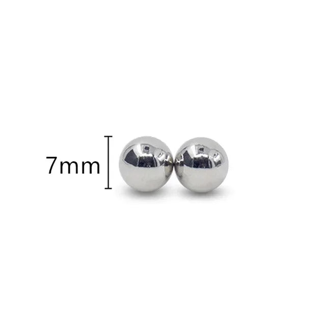 1Pair Ultra Powerful Magnet Nipple Piercing Women Balls Clamps Strong Magnetic Clitoris Bondage Sexy Body Piercing for Couple