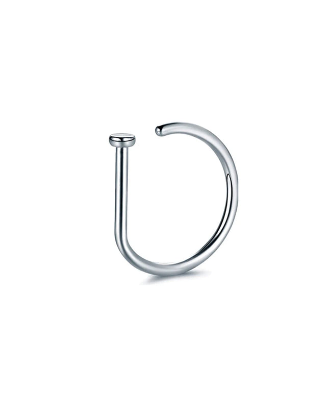 Fake Nose Ring Hoop Lip Labret Ring for Women Non Pierce Hoop Nose Ring  Septum Hoop  Ring Tragus Rook Ring Non Piercing Jewelry