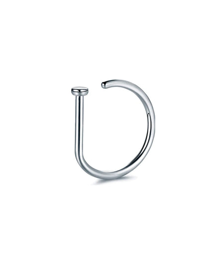 Fake Nose Ring Hoop Lip Labret Ring for Women Non Pierce Hoop Nose Ring  Septum Hoop  Ring Tragus Rook Ring Non Piercing Jewelry