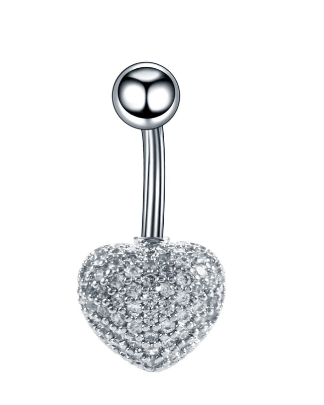 1PC Belly Button Piercing Crystal Ball Butterfly Navel Piercing Stainless Steel Belly Button Ring Cartilage Earring Jewelry