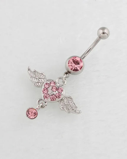 1PCS Bat Belly Button Piercing Jewelry 14G Claw Belly Ring Body Piercing Bee Navel Piercing Heart Belly Bars Piercings Ombligo