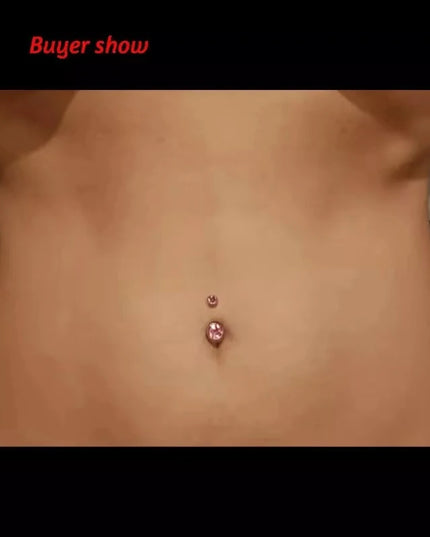 G23 Titanium Belly Button Rings Navel Ring Zircon Drop Dangle Body Belly Piercing Jewelry For Women Ombligo Navel Nombr Rings