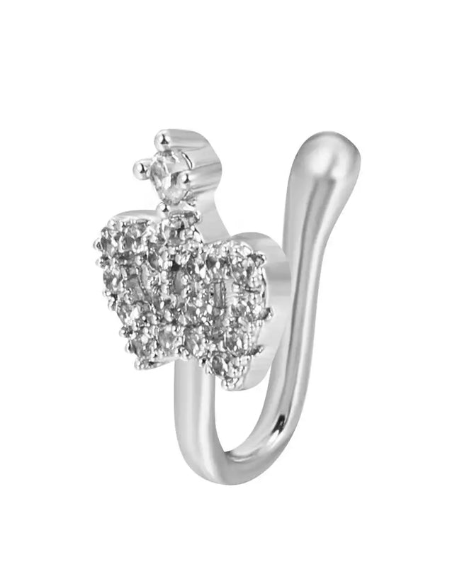 Men Women Nose Ring Clip Fake Septum Piering Rock Hip Hoop Punk Stainless Steel Body Jewelry Non Perforation Nose Clip Ring 2026