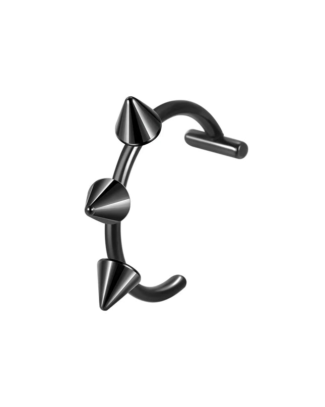 1PC Stainless Steel Fake Nose Ring Hoop Septum Rings Non-Pierced C Clip Lip Ring Earring Fake Nose Piercings Women Body Jewelry
