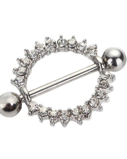 Straight Rod Snake Wing Nipple rings Breast Ring Heart Shaped Adjustable Nipple Piercing Human Jewelry