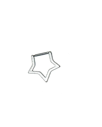 Y2K Jewelry Stainless Steel Star Nose Septum Piercing Accessories Goth Fashion Charm Punk Grunge Body Piercing Nose Rings