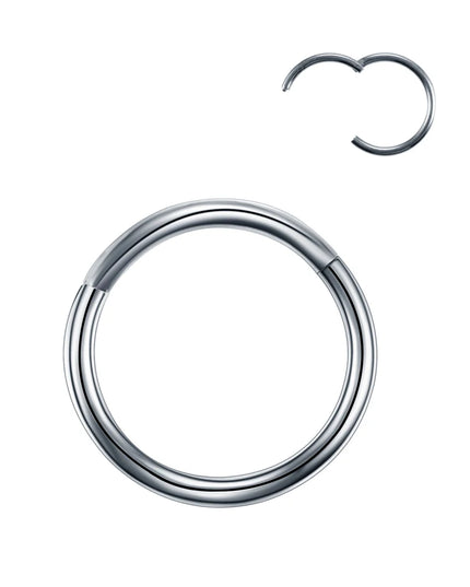 6/8/10/12mm Stainless Steel Nose Rings Hoop for Women Men 18G 16G Cartilage Piercing Body Jewelry Segment Lip Ring