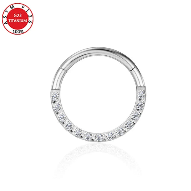 Septum Piercing Nose Ring for Women Piercing for The Ears Tragus Lip Zircon Jewelry Ladies Sexy Perforated Labret Body Jewelry