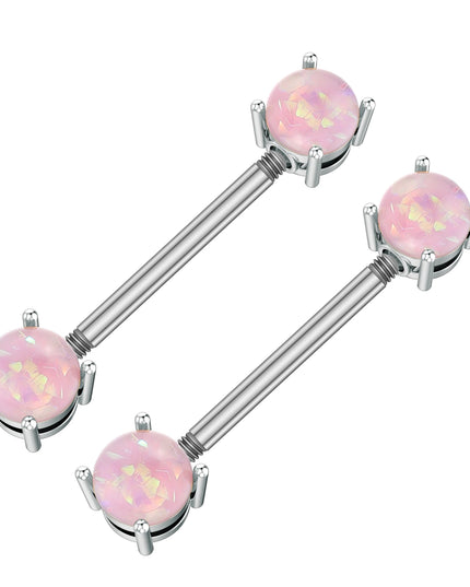 A Pair Cute Heart Dangled Nipple Piercings Barbell for Women Pink Color Moon Butterfly Shaped Sexy Nipple Rings Shield Bar Sets