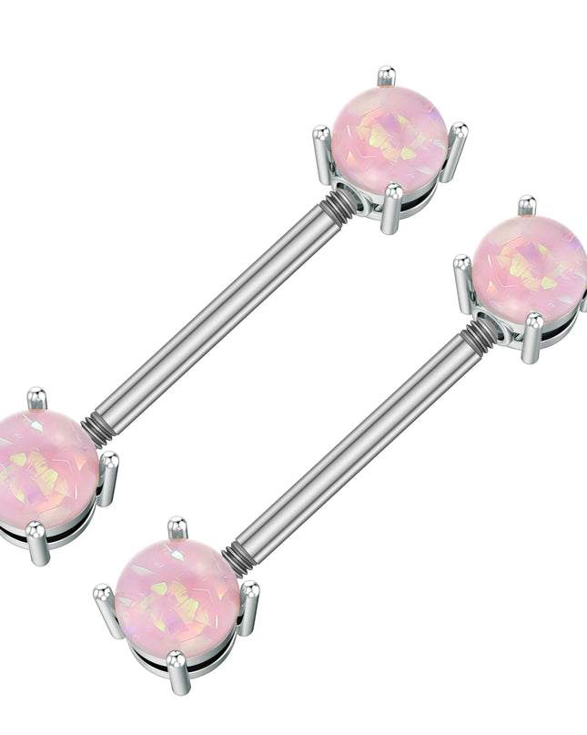 A Pair Cute Heart Dangled Nipple Piercings Barbell for Women Pink Color Moon Butterfly Shaped Sexy Nipple Rings Shield Bar Sets