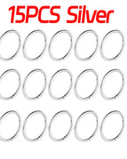 15PCS Silver / 1.2x8mm