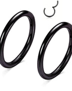 2PCS-Black / 20G(0.8mm-Dia.10mm)