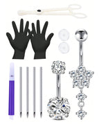4 / Navel & Bell Button Rings / body|Curved barbell