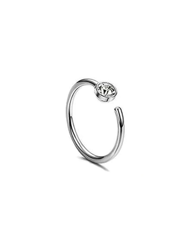 Women Fake Piering Zircon Nose Ring Fashion Non Piercing Nose Clip Stainless Steel Fake Perforation Nasal Septum Body Jewelry
