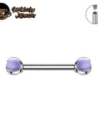Silver-Purple / 14G 1.6x20x5mm