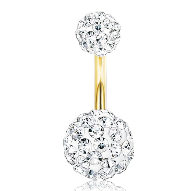 Bobisty Belly Button Bar for Women 316L Surgical Stainless Steel Button Piercing Belly Button Rings Navel Belly Piercing Jewelry
