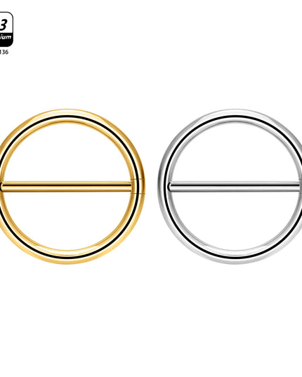 1/10pcs G23 Titanium Piercing Nipple Piercing Breast Ring Minimalist for Women Round Geometric Nipple Ring Body Piercing Jewelry