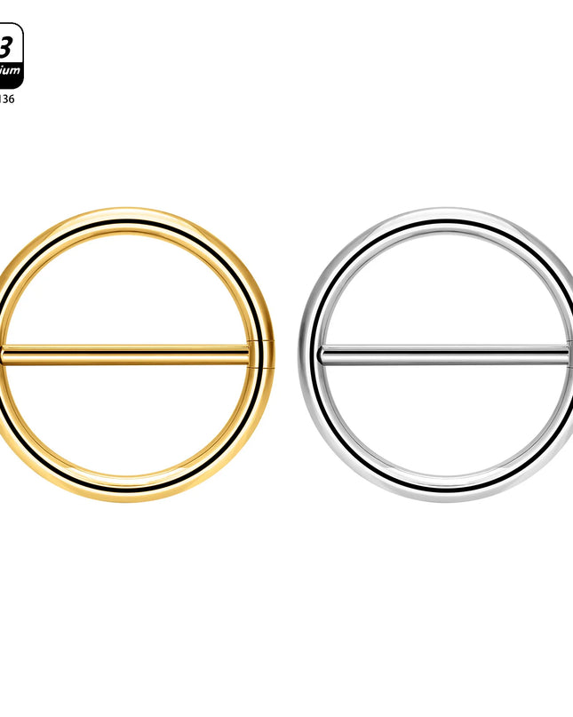 1/10pcs G23 Titanium Piercing Nipple Piercing Breast Ring Minimalist for Women Round Geometric Nipple Ring Body Piercing Jewelry