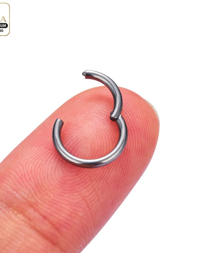 Nose Rings G23 Titanium Lip Ring For Women And Men Piercing Jewelry Hoop Earrings Mixed Color Body Clips Hinged