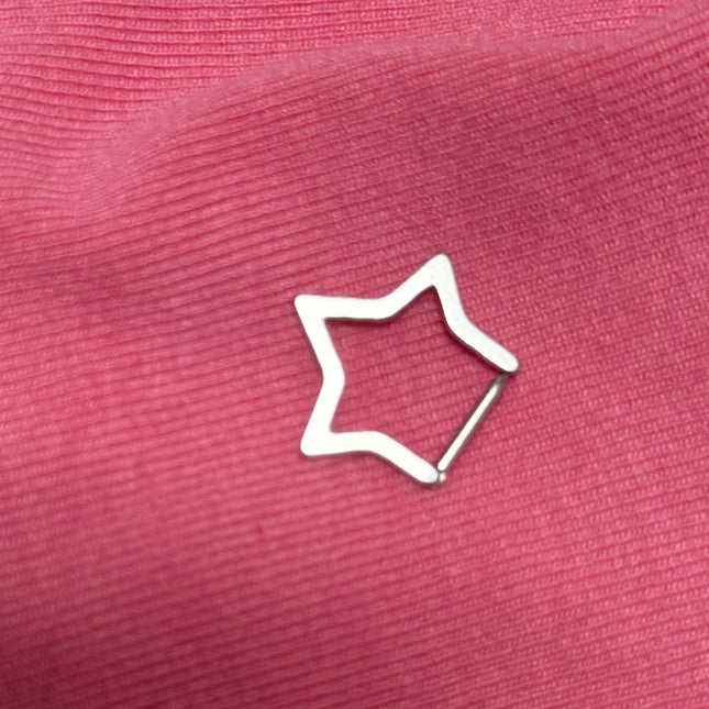 Y2K Jewelry Stainless Steel Star Nose Septum Piercing Accessories Goth Fashion Charm Punk Grunge Body Piercing Nose Rings