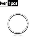 Silver-1pcs / Size 6mm