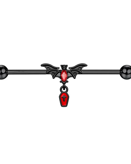 1-8Pcs Belly Button Rings for Women Steel Nipple Piercing Halloween Nose Rings Industrial Barbell Cartilage Earrings Stud Septum