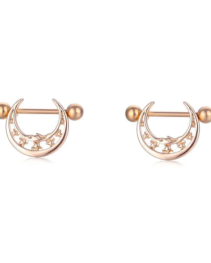 Sexy Nipple Ring Stainless Steel Zircon U Shape Barbell Nipple Studs Piercing Helix Piercing Body Papillary nail Jewelry